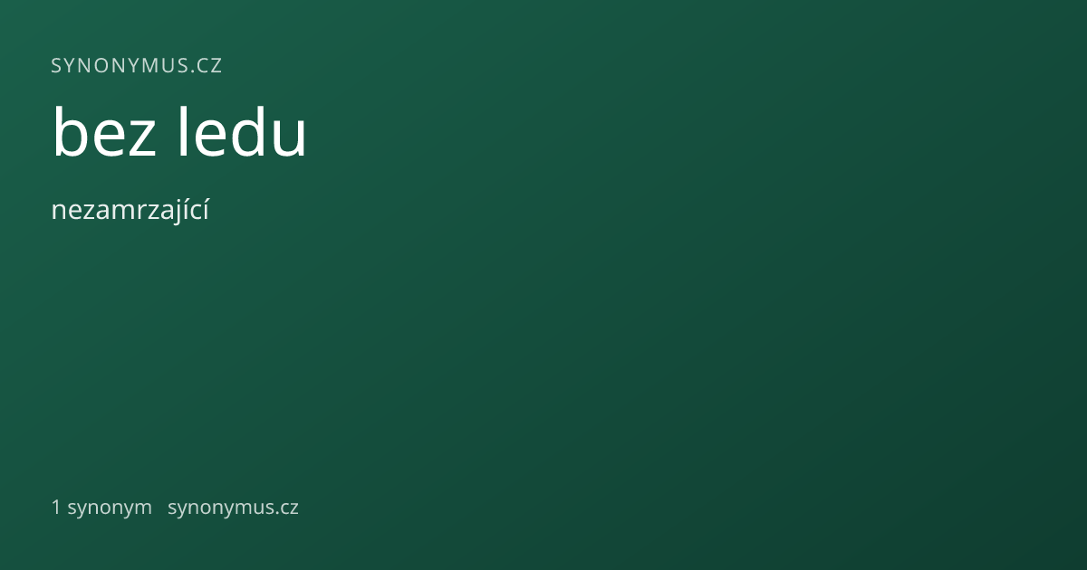 Náhled odkazu: bez ledu