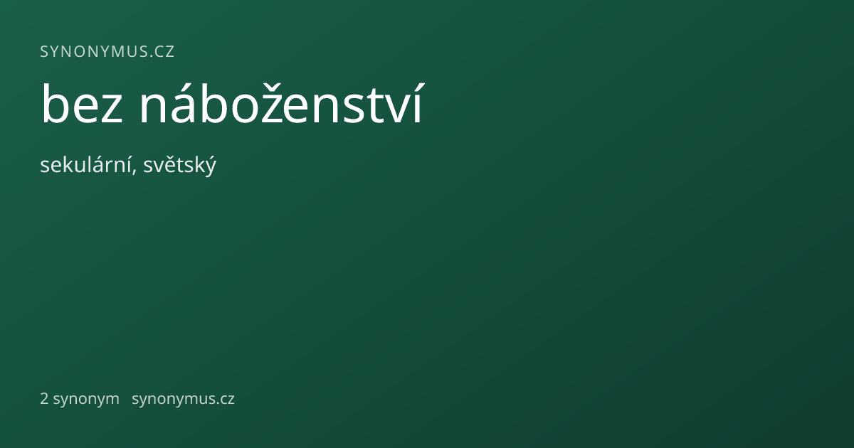 Náhled odkazu: bez náboženství