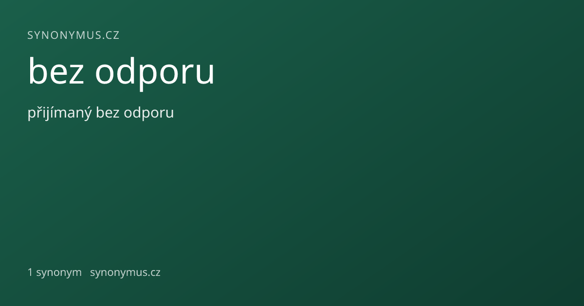 Náhled odkazu: bez odporu