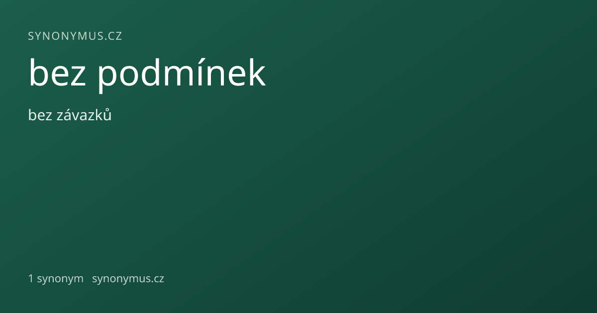 Náhled odkazu: bez podmínek