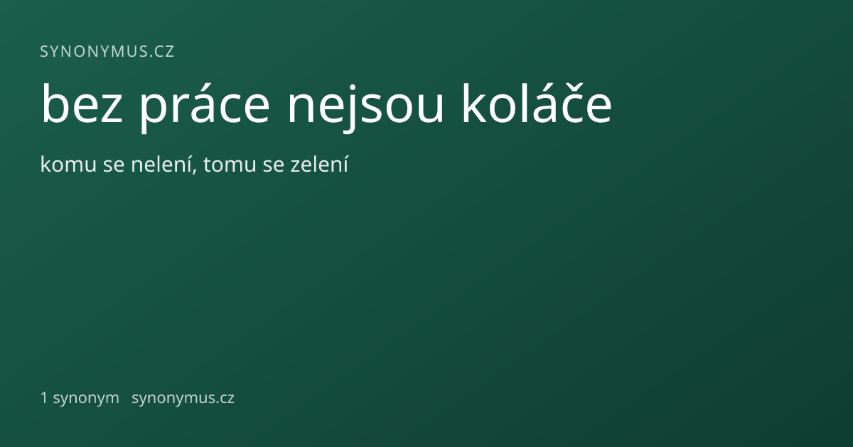 Náhled odkazu: bez práce nejsou koláče