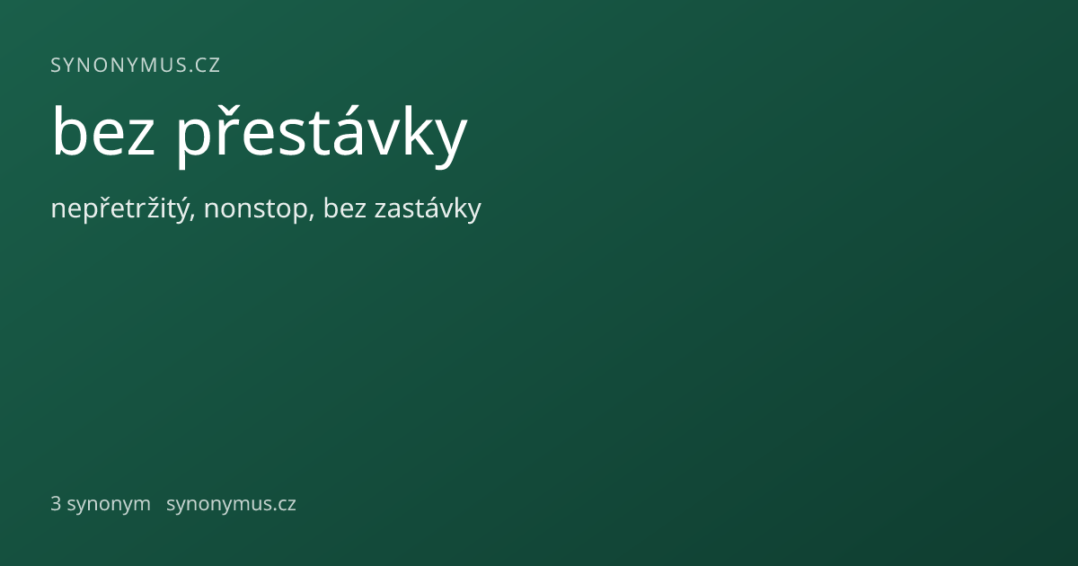 Náhled odkazu: bez přestávky