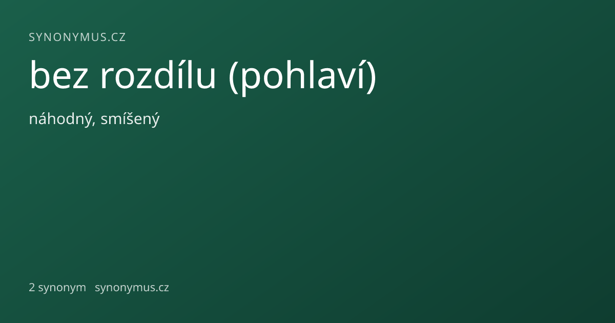 Náhled odkazu: bez rozdílu (pohlaví)