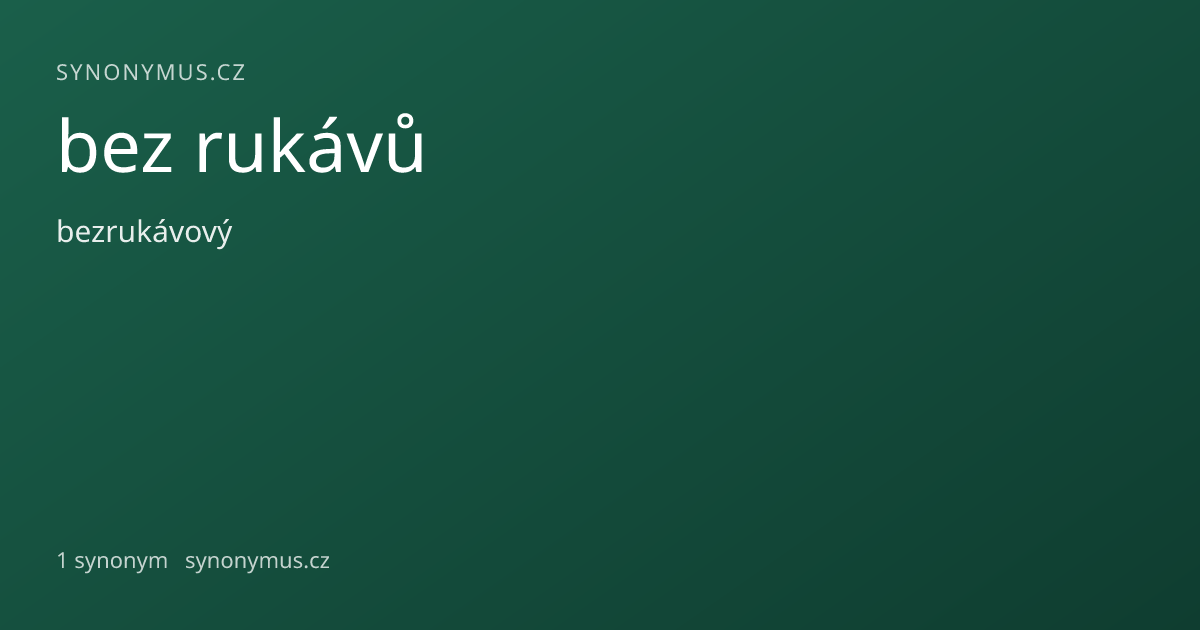 Náhled odkazu: bez rukávů
