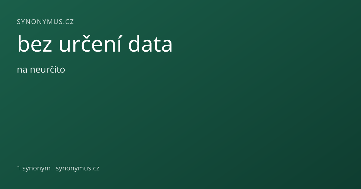 Náhled odkazu: bez určení data
