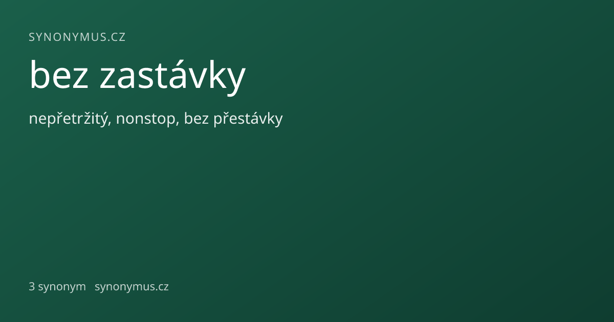Náhled odkazu: bez zastávky