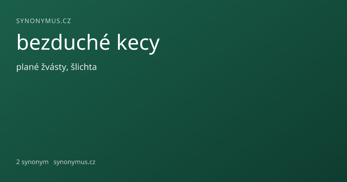 Náhled odkazu: bezduché kecy