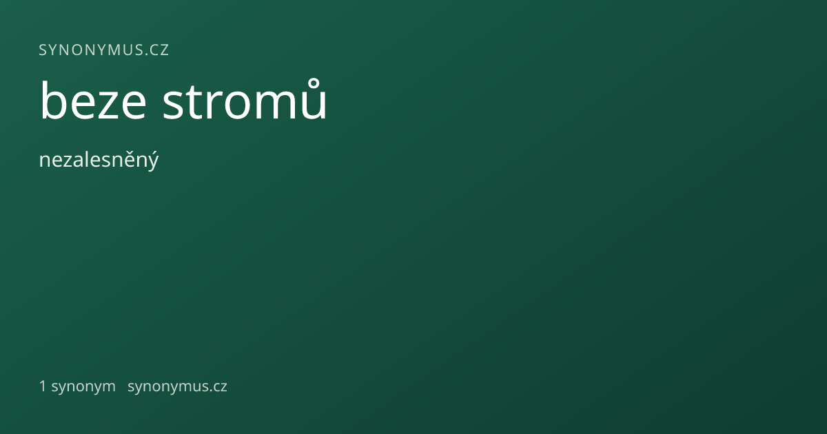 Náhled odkazu: beze stromů