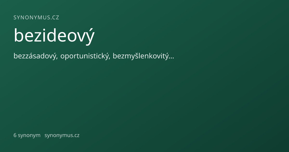 Náhled odkazu: bezideový