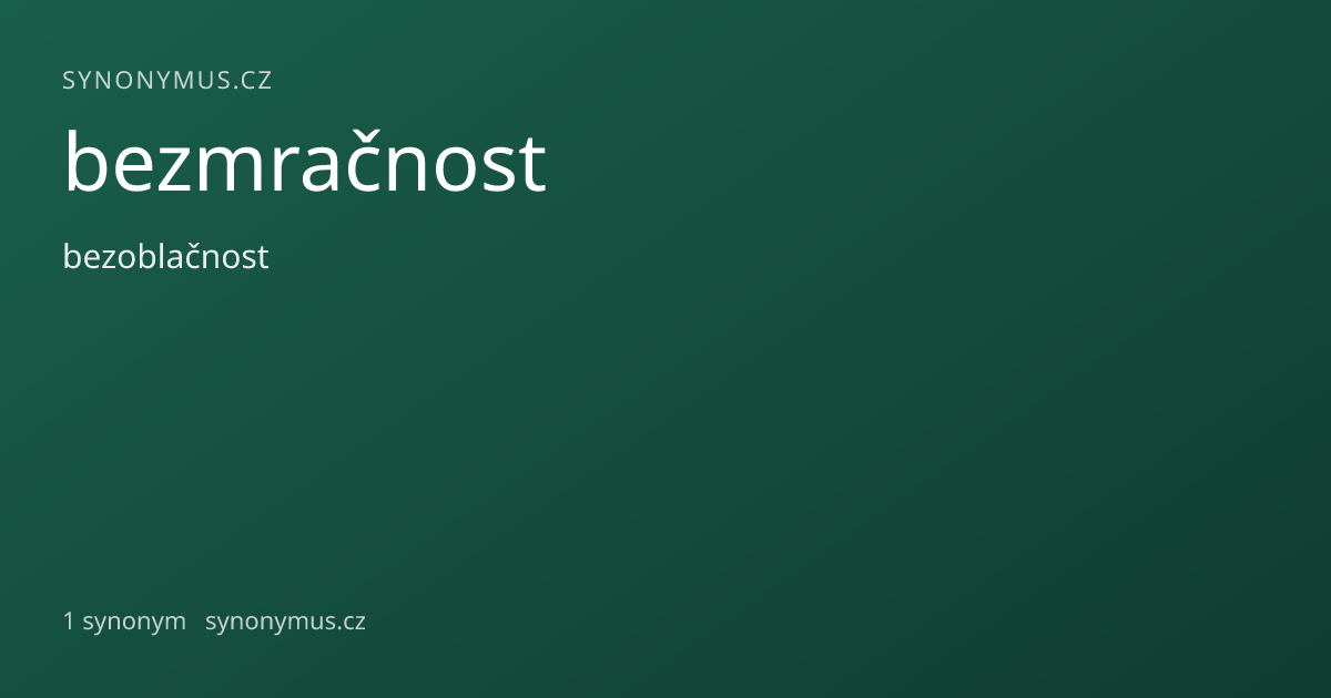Náhled odkazu: bezmračnost