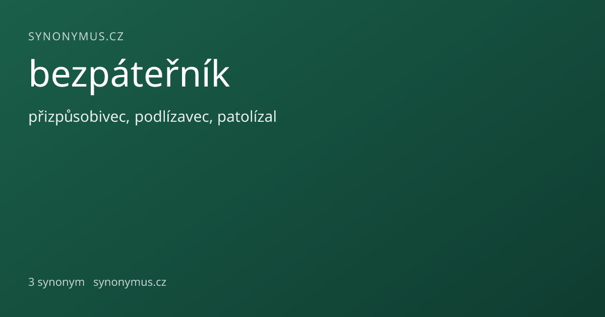 Náhled odkazu: bezpáteřník