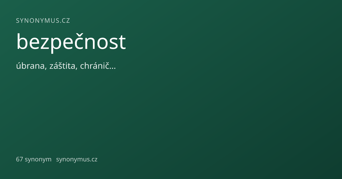 Náhled odkazu: bezpečnost