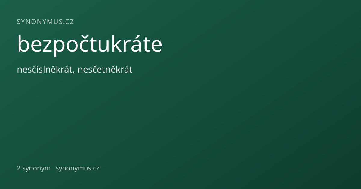 Náhled odkazu: bezpočtukráte