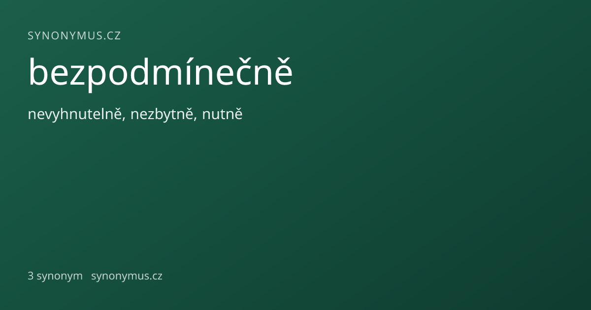 Náhled odkazu: bezpodmínečně