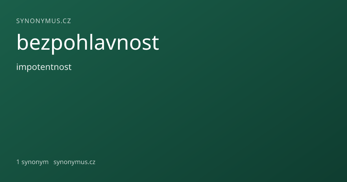 Náhled odkazu: bezpohlavnost