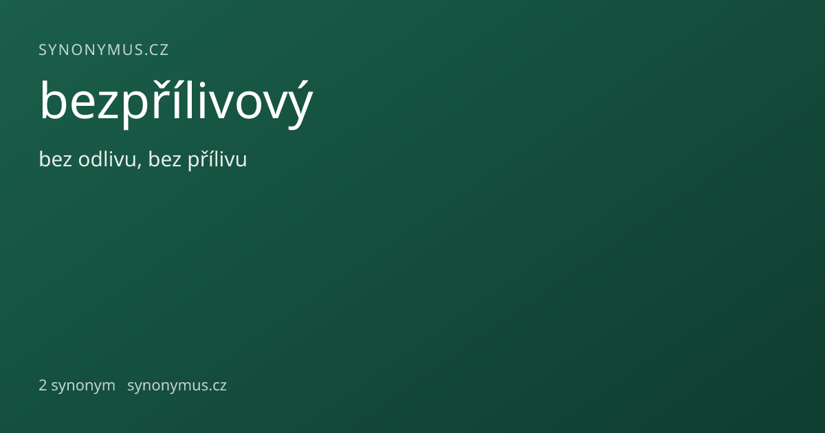 Náhled odkazu: bezpřílivový