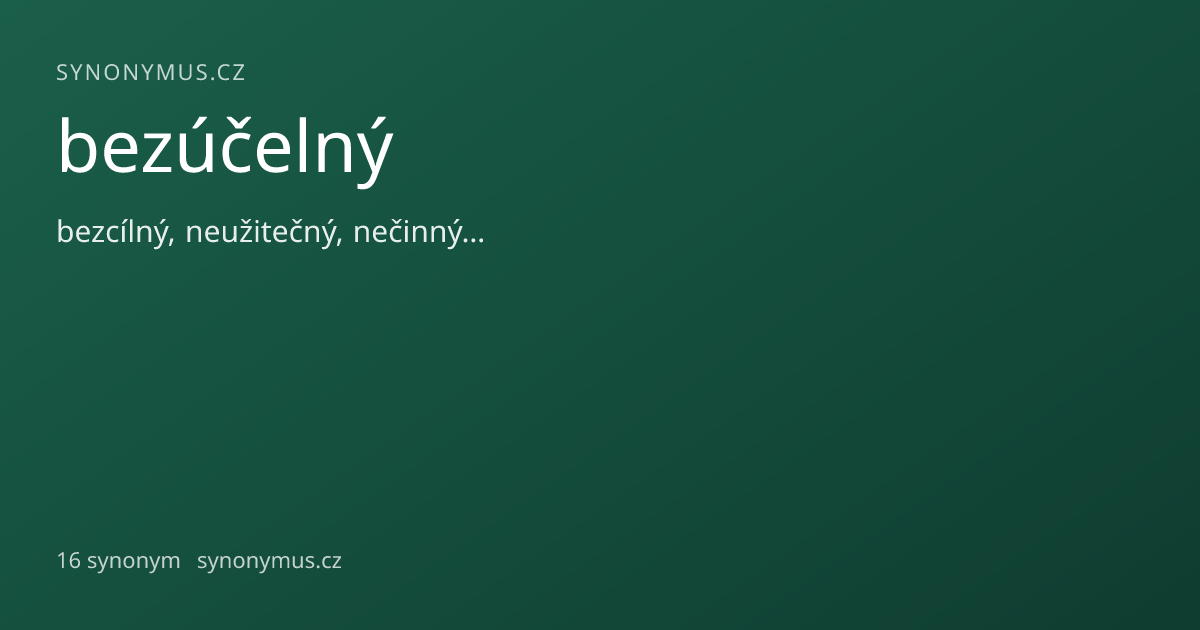 Náhled odkazu: bezúčelný