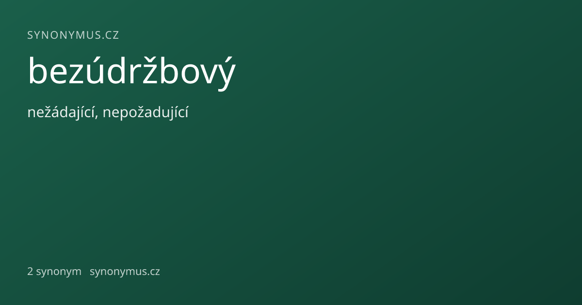 Náhled odkazu: bezúdržbový