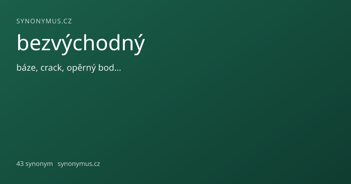 Náhled odkazu: bezvýchodný