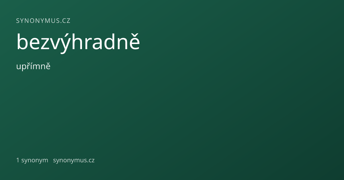 Náhled odkazu: bezvýhradně