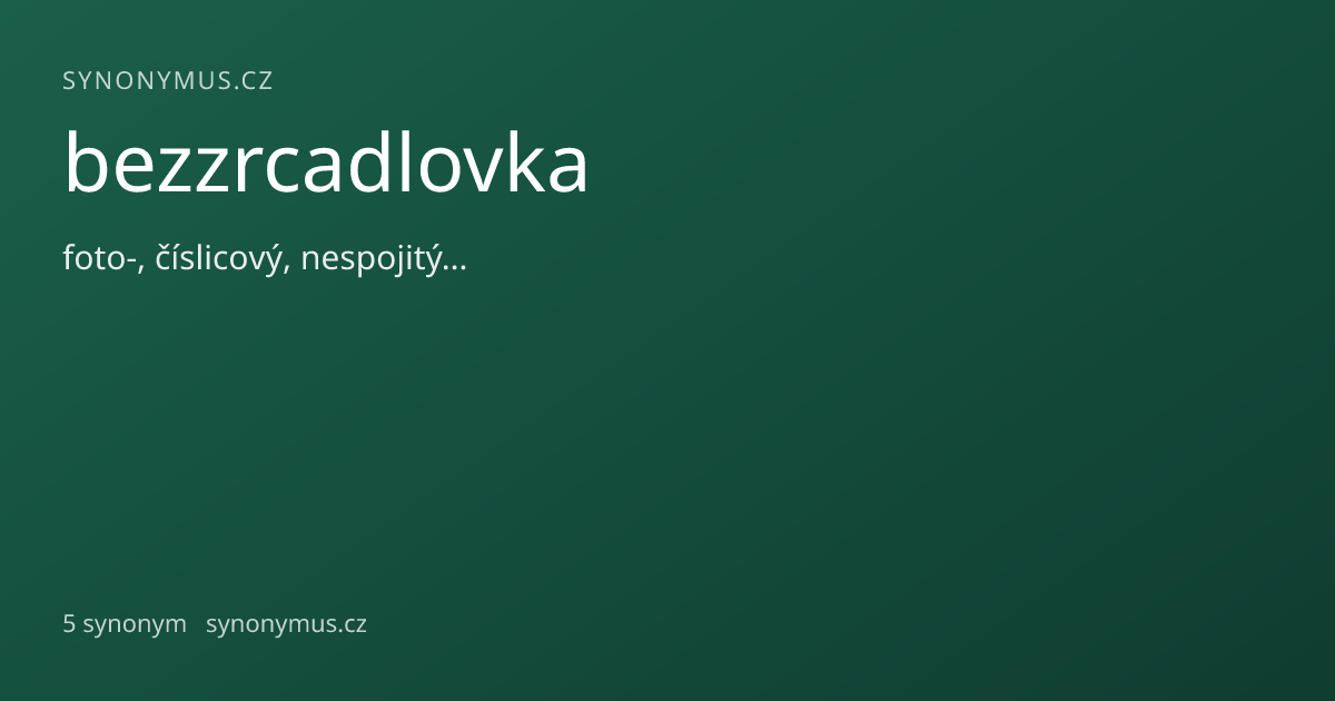Náhled odkazu: bezzrcadlovka