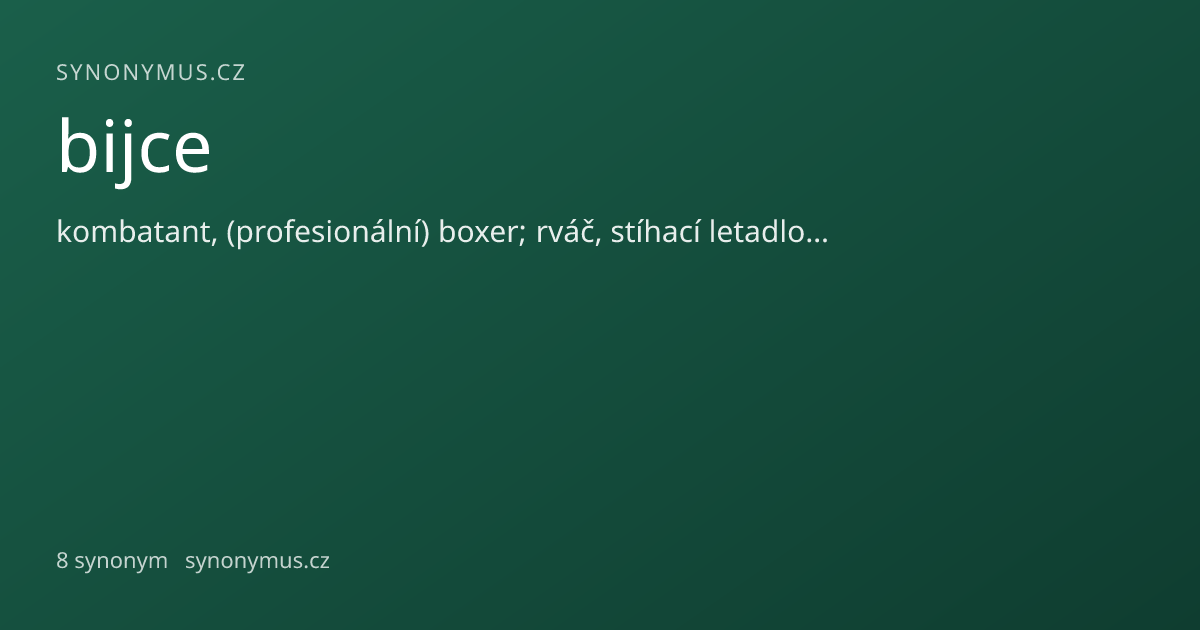 Náhled odkazu: bijce