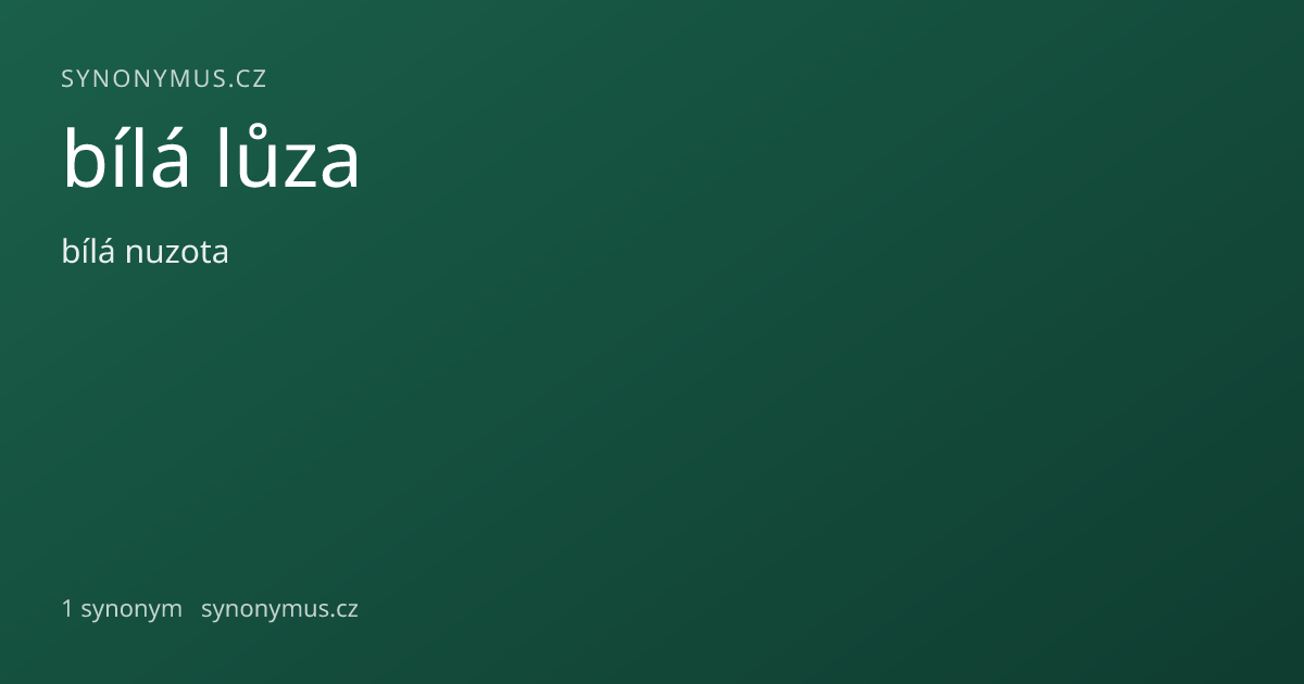 Náhled odkazu: bílá lůza