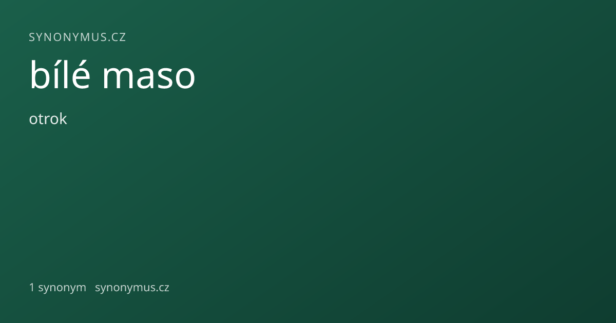 Náhled odkazu: bílé maso