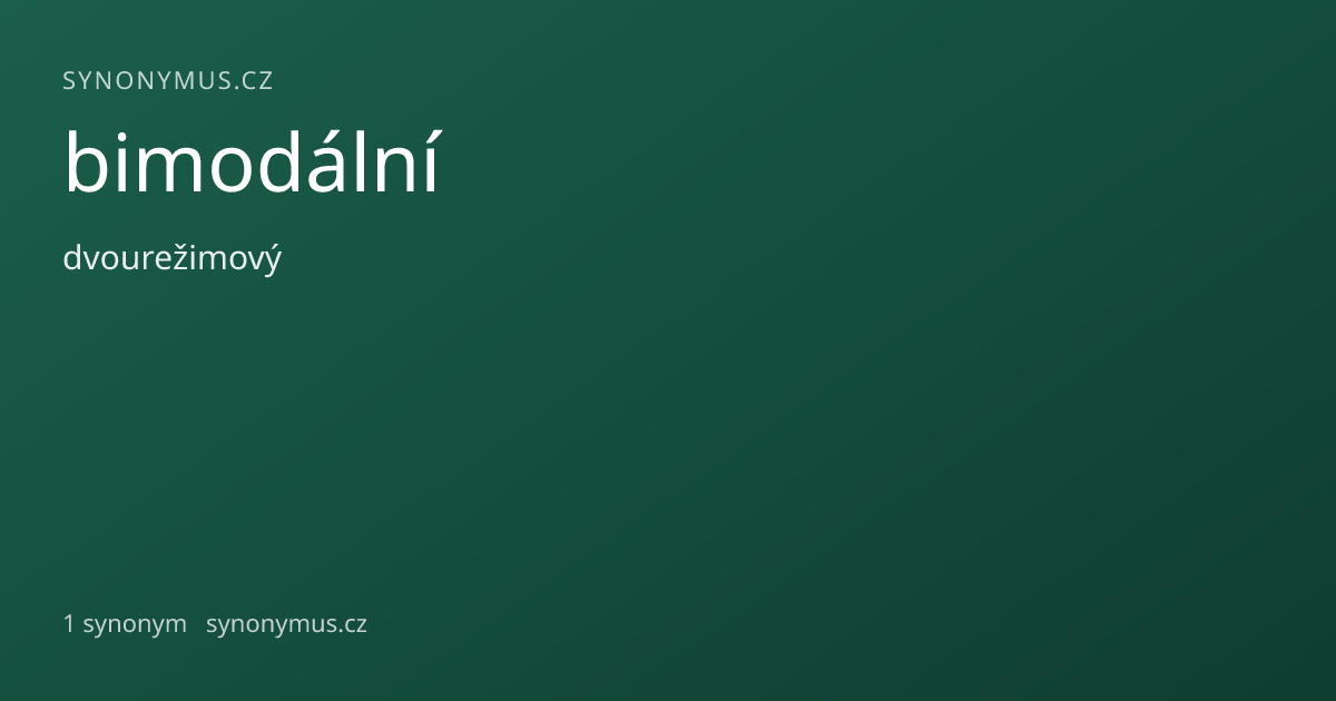 Náhled odkazu: bimodální
