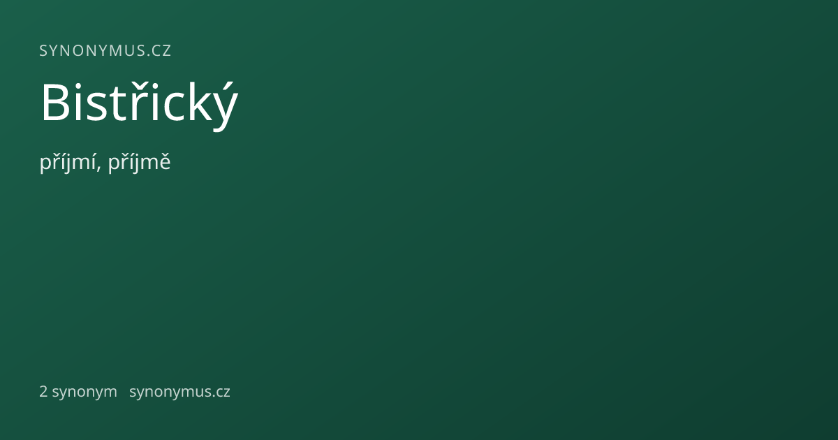 Náhled odkazu: Bistřický