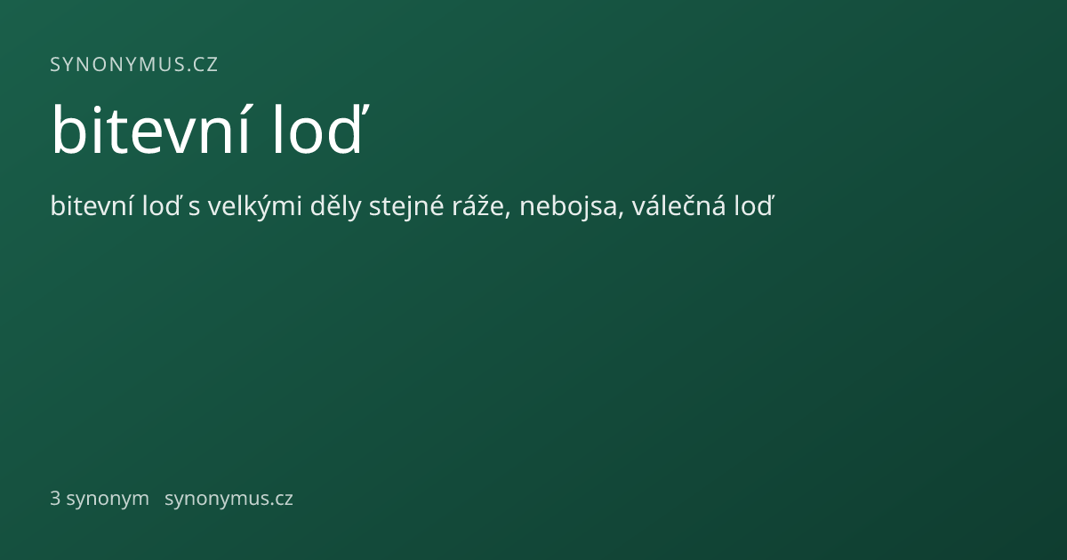 Náhled odkazu: bitevní loď