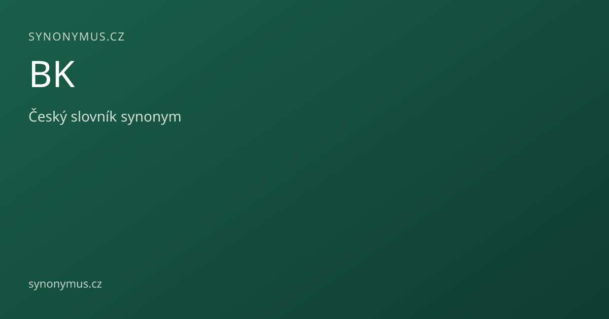 Náhled odkazu: BK