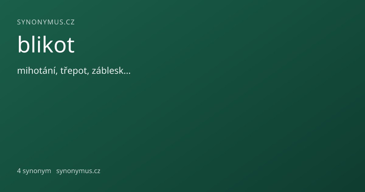 Náhled odkazu: blikot