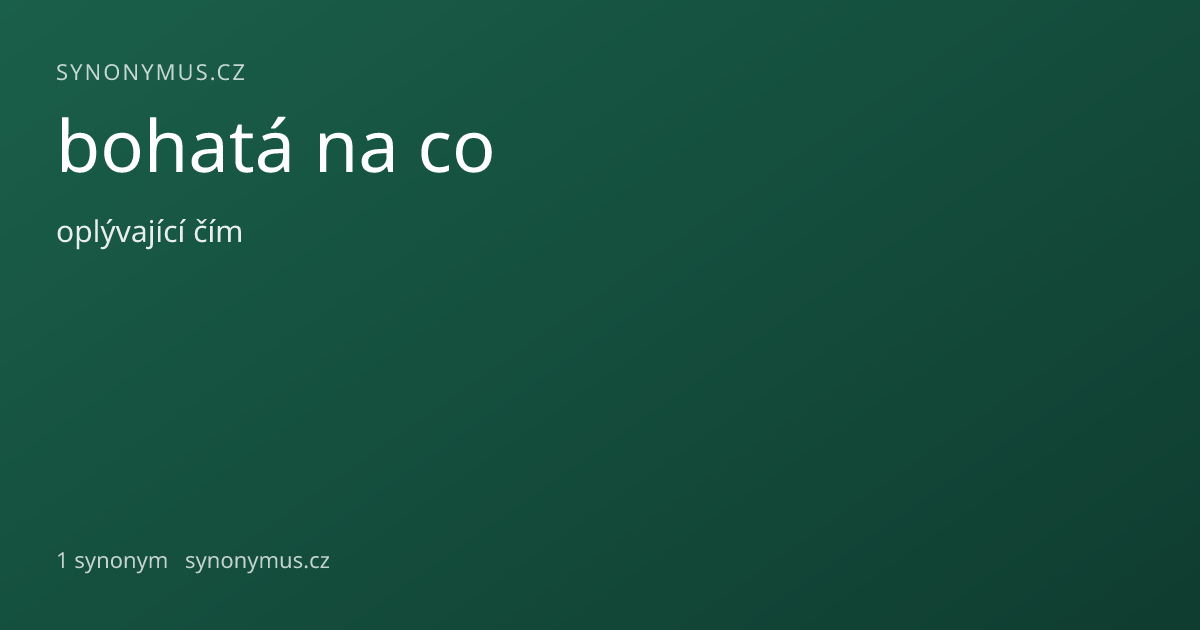 Náhled odkazu: bohatá na co