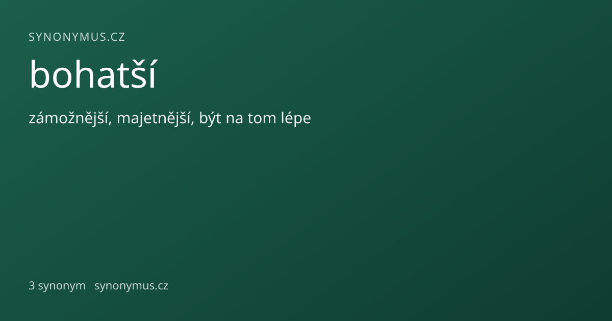 Náhled odkazu: bohatší