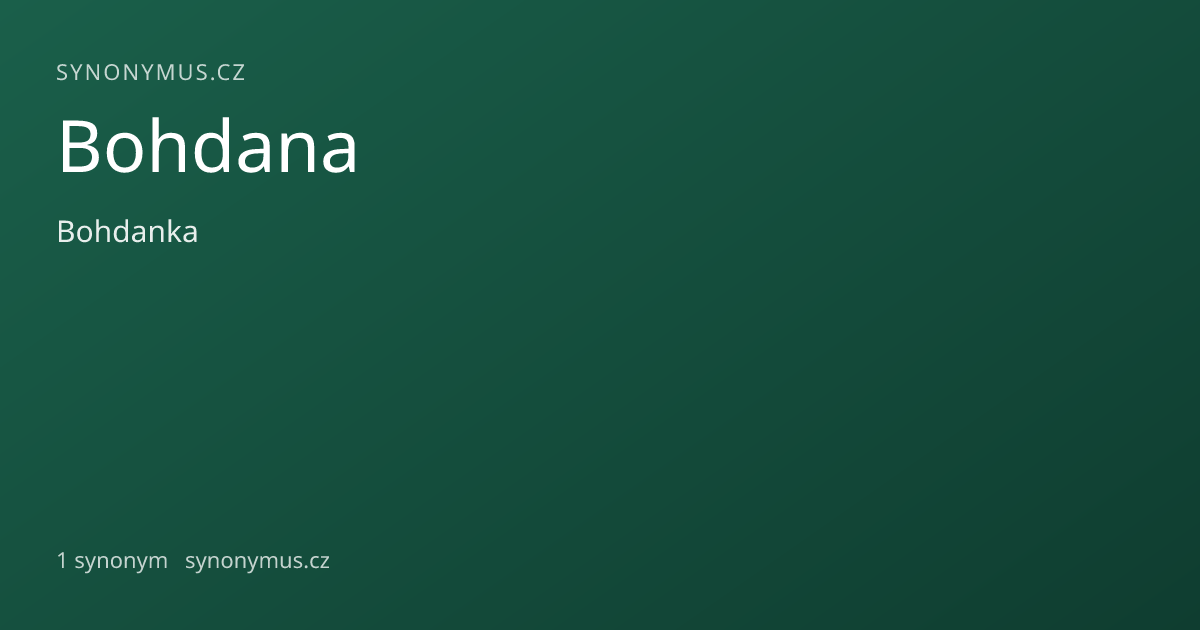 Náhled odkazu: Bohdana