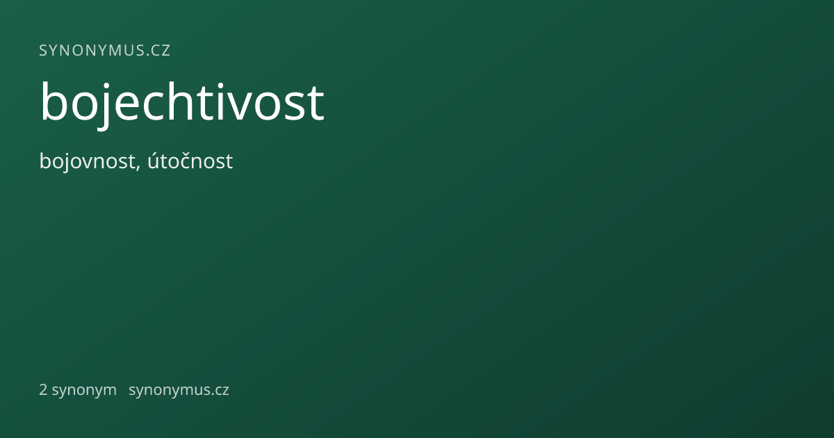 Náhled odkazu: bojechtivost