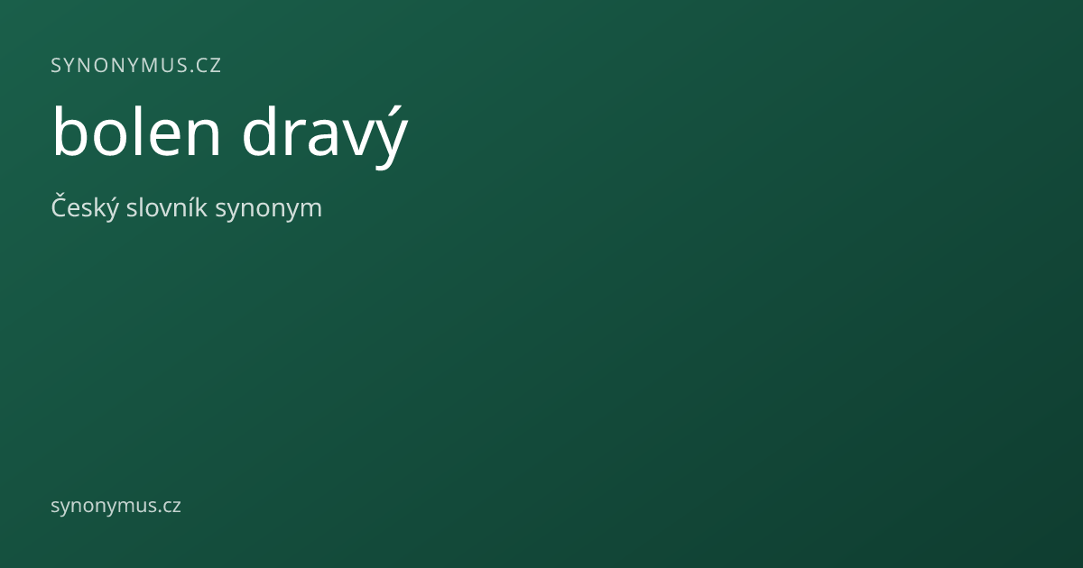 Náhled odkazu: bolen dravý