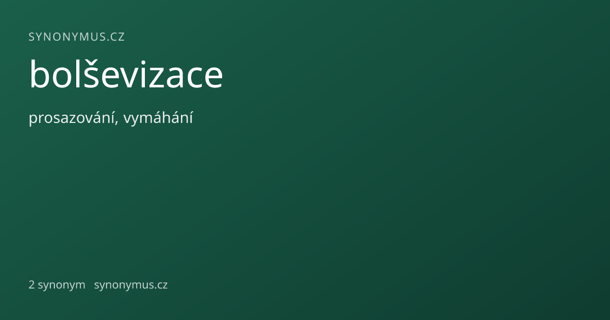 Náhled odkazu: bolševizace
