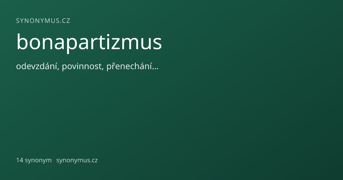 Náhled odkazu: bonapartizmus