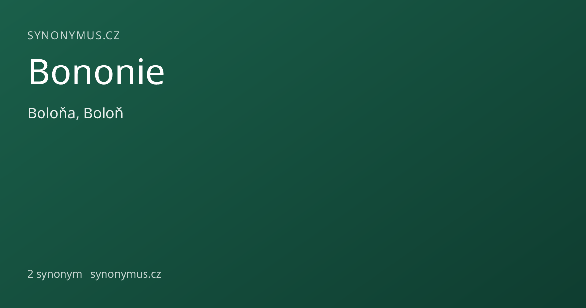 Náhled odkazu: Bononie
