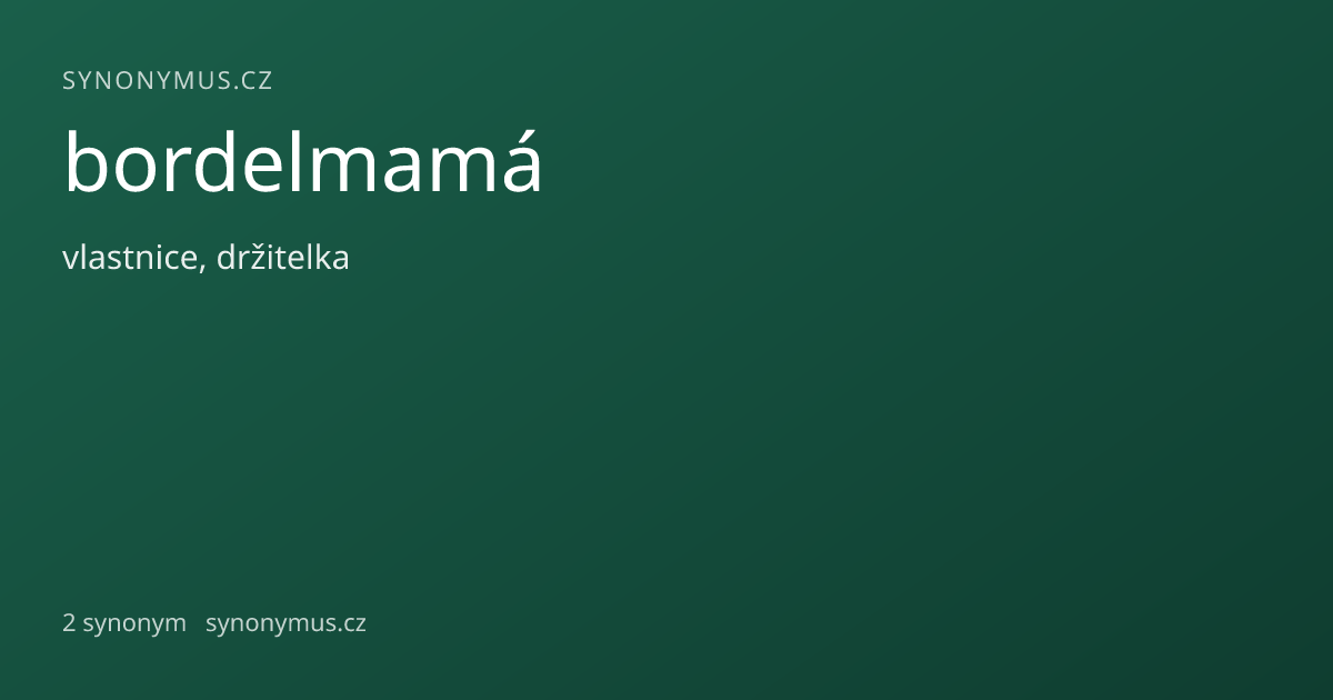 Náhled odkazu: bordelmamá