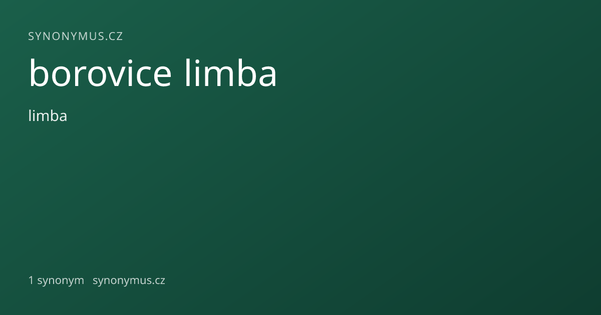 Náhled odkazu: borovice limba