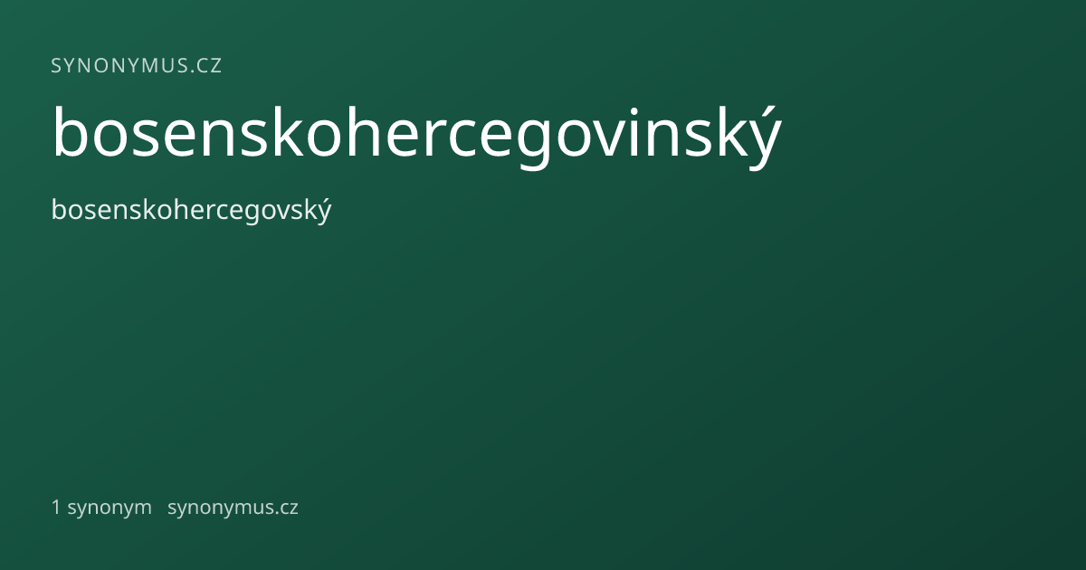 Náhled odkazu: bosenskohercegovinský