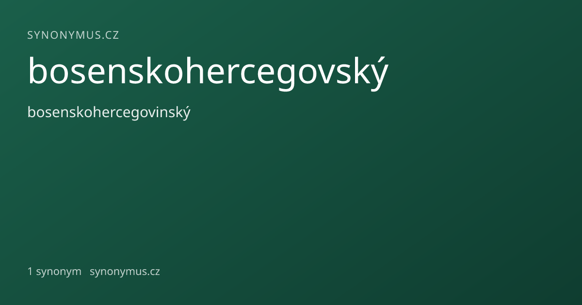 Náhled odkazu: bosenskohercegovský