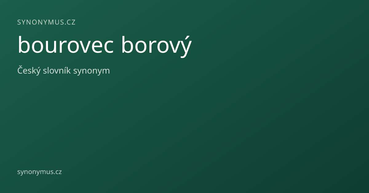 Náhled odkazu: bourovec borový