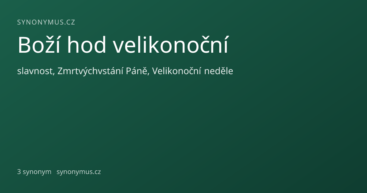 Náhled odkazu: Boží hod velikonoční