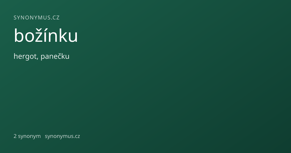 Náhled odkazu: božínku