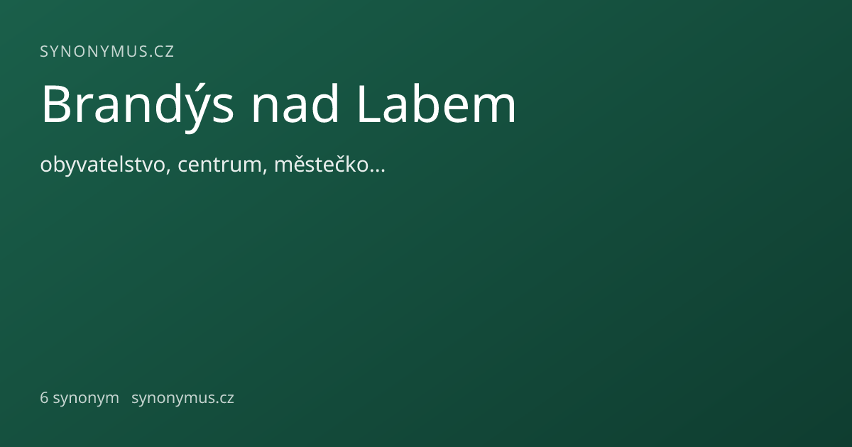 Náhled odkazu: Brandýs nad Labem