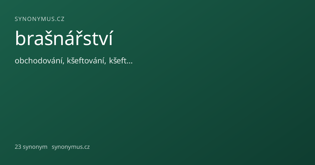 Náhled odkazu: brašnářství